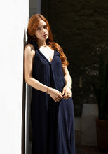 Load image into Gallery viewer, blue libereco dress front view
