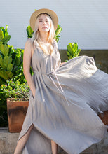 Load image into Gallery viewer, beige libereco dress front view
